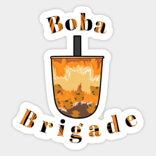 Boba Brigade Tiger Brown Sugar Milk Tea Sticker